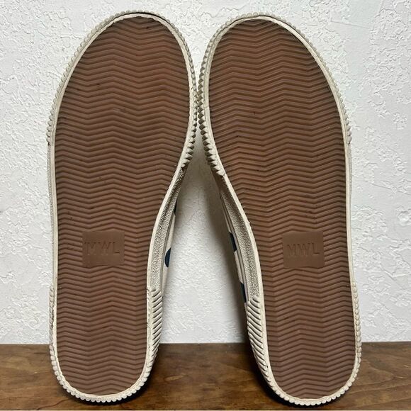 Madewell Sidewalk Low-Top White Blue Sneakers in Polka Dot 6.5M - Picture 8 of 11